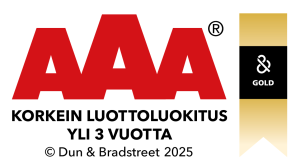 Korkein luottoluokitus AAA 2025 - Tilialakärppä Oy